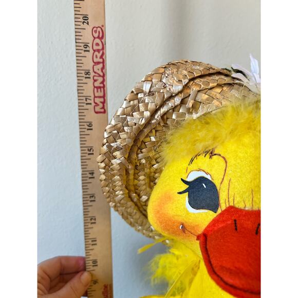 Retired Vintage Annalee Easter Duck W/Straw Hat 2006 - Picture 9 of 9